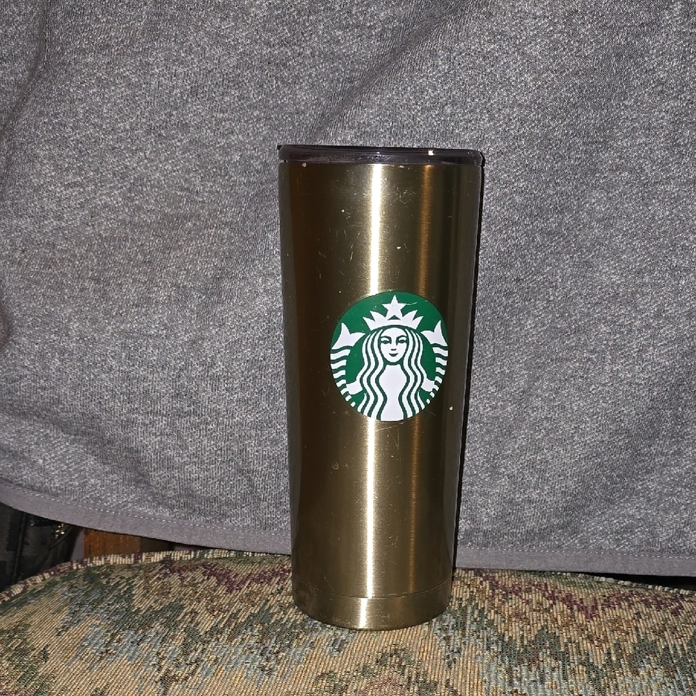 Starbucks Gold Tumbler never used